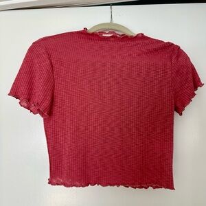 Pink Sheer Women's Top
